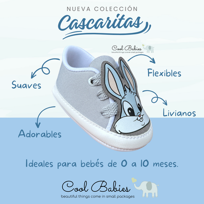 Cascarita Bugs Bunny Gris