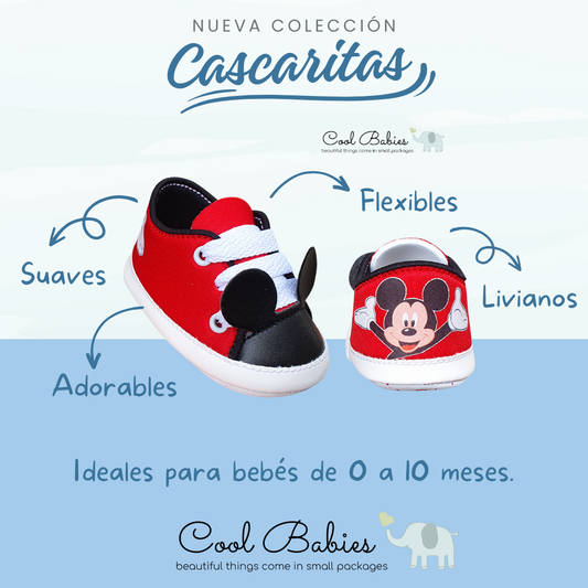 Cascarita Mickey Rojo Negro