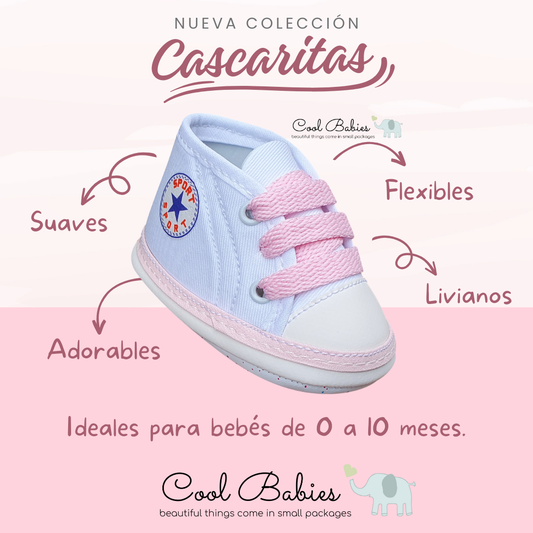 Cascarita Converse Blanco Rosa