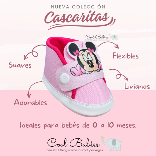 Cascarita Minnie Baby Rosado