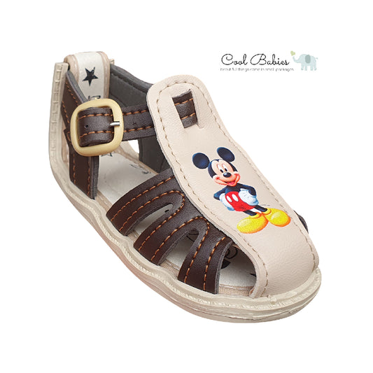 Sandalia Mickey Cafe Beige